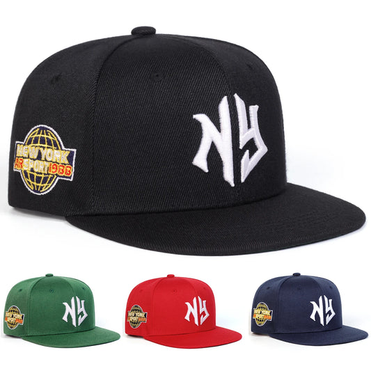 Unisex Letter Embroidery Snapback Caps Spring Autumn