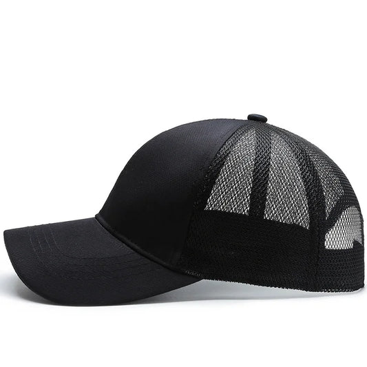Baseball Cap Men Summer Breathable Mesh Visor Korean Version