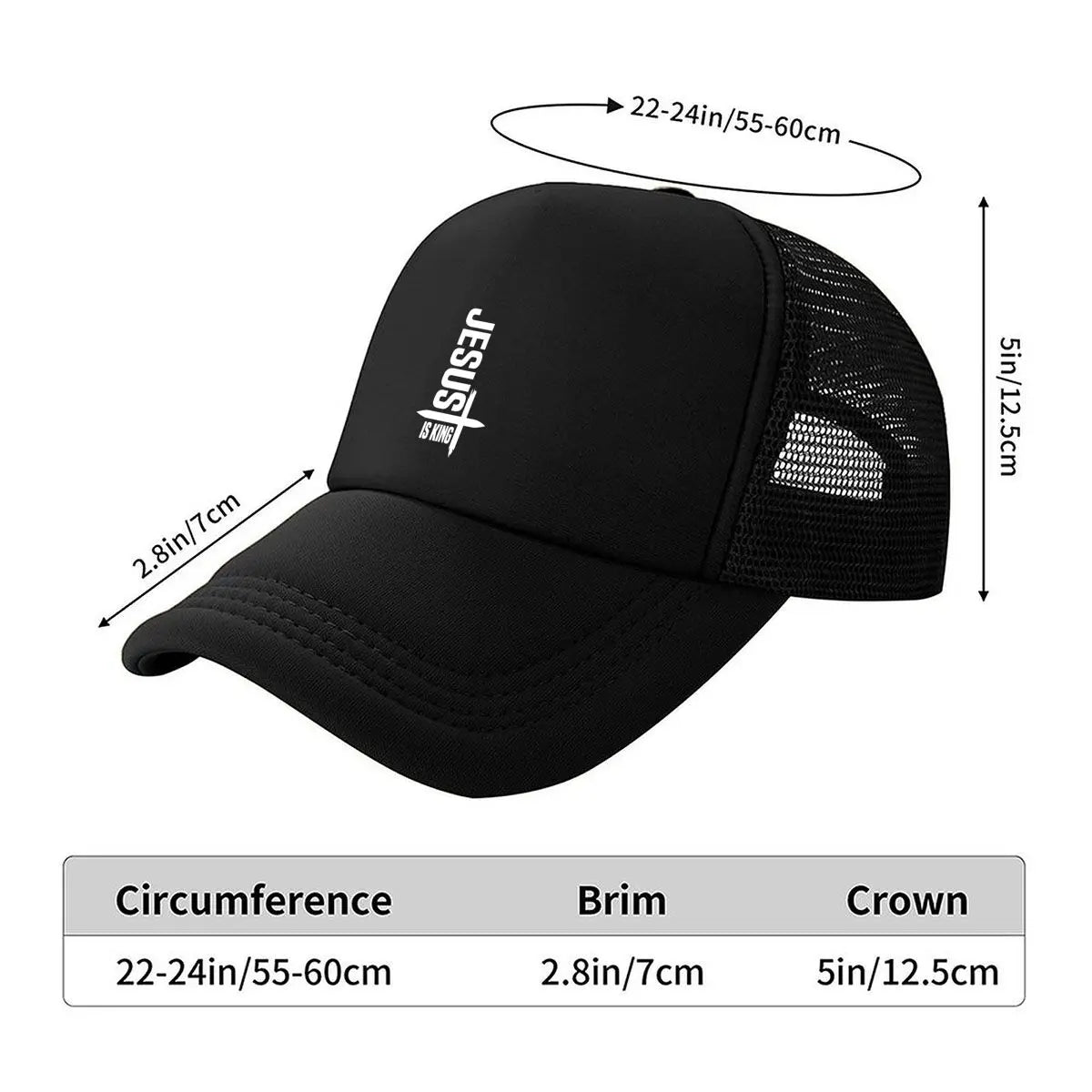Jesus Is King Print Unisex Baseball Cap