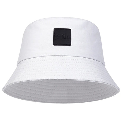 Unisex New York Leather Label Personality Bucket Hats Fishermen Cap
