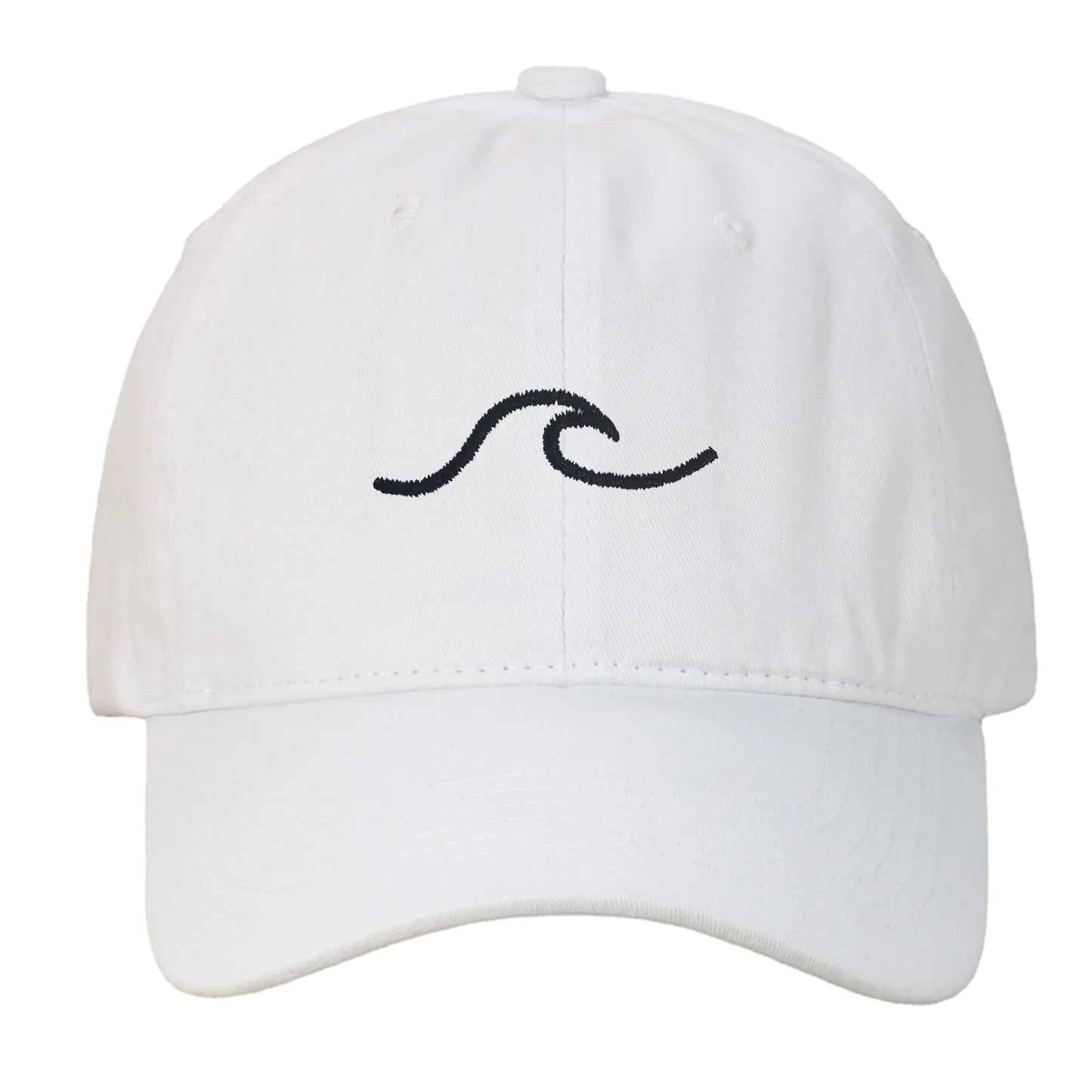 Wave Pattern Embroidered Baseball Cap