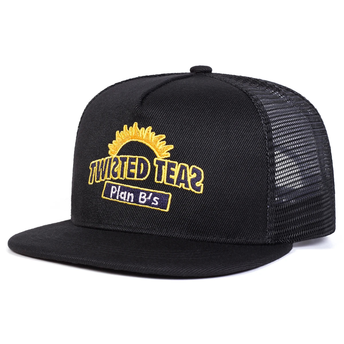 Unisex TWISTED TEAS Letter Embroidery Hip-hop Net Hats Spring Summer Snapback Caps