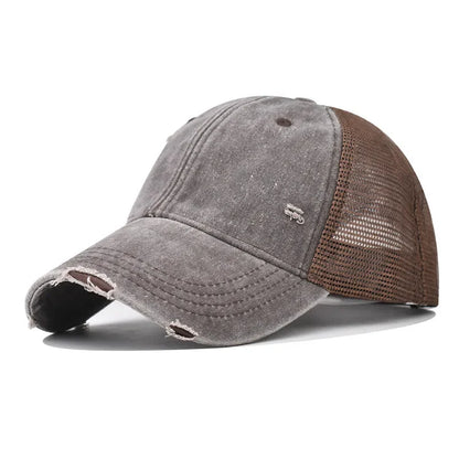 Baseball Cap Made Old Ripped Light Board Caps Men Women