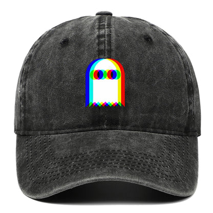 Colorful Ghost Print Baseball Cap