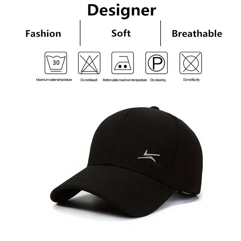 Unisex Two Hook Embroidery Baseball Caps Spring And Autumn
