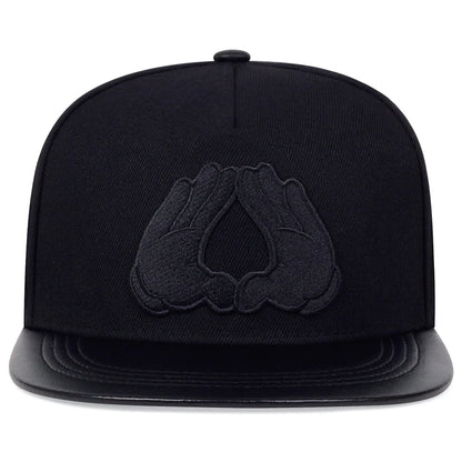 Fashion Snapback Caps Black Adjustable Hip Hop Hat For Men Women