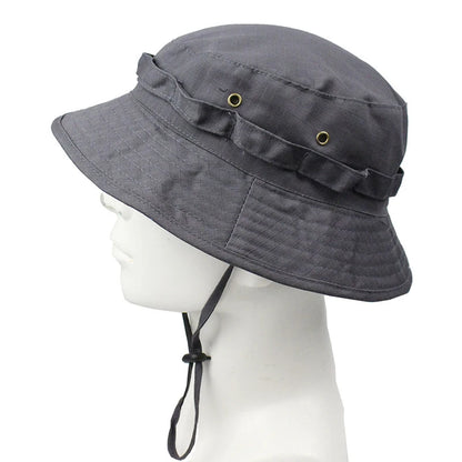 Men's Panama Hat Bucket Hat Tactical Sunscreen Camouflage Outdoor Travel Climbing