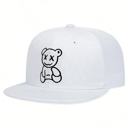 Unisex XX Little Bear Embroidery Hip-hop Hats Snapback Caps