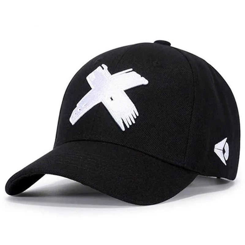 Fashion And Simple New Flat brimmed Hat X Embroidered HipHop Baseball Hat