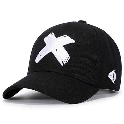 Fashion And Simple New Flat brimmed Hat X Embroidered HipHop Baseball Hat