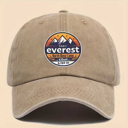 Baseball Cap Featuring "Everest North Base Camp 5, 150 Meters"