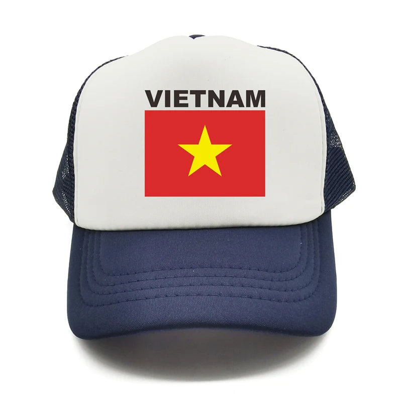 Vietnam Trucker Cap Summer Men Cool Country Flag Hat Baseball Cap
