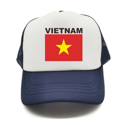 Vietnam Trucker Cap Summer Men Cool Country Flag Hat Baseball Cap