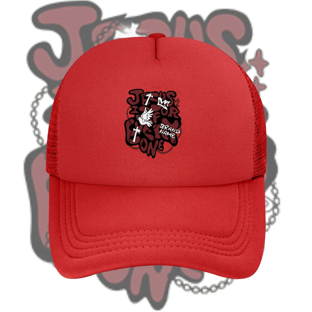 Jesus For Everyone Brand Name Crown Cross Dove Baseball Cap