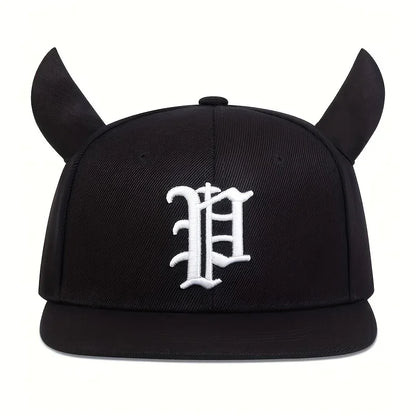 Unisex P Letter Embroidery Hip-hop Hats