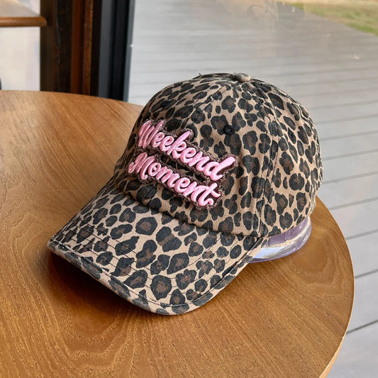 Retro Leopard Print Fisherman Hat Baseball Cap