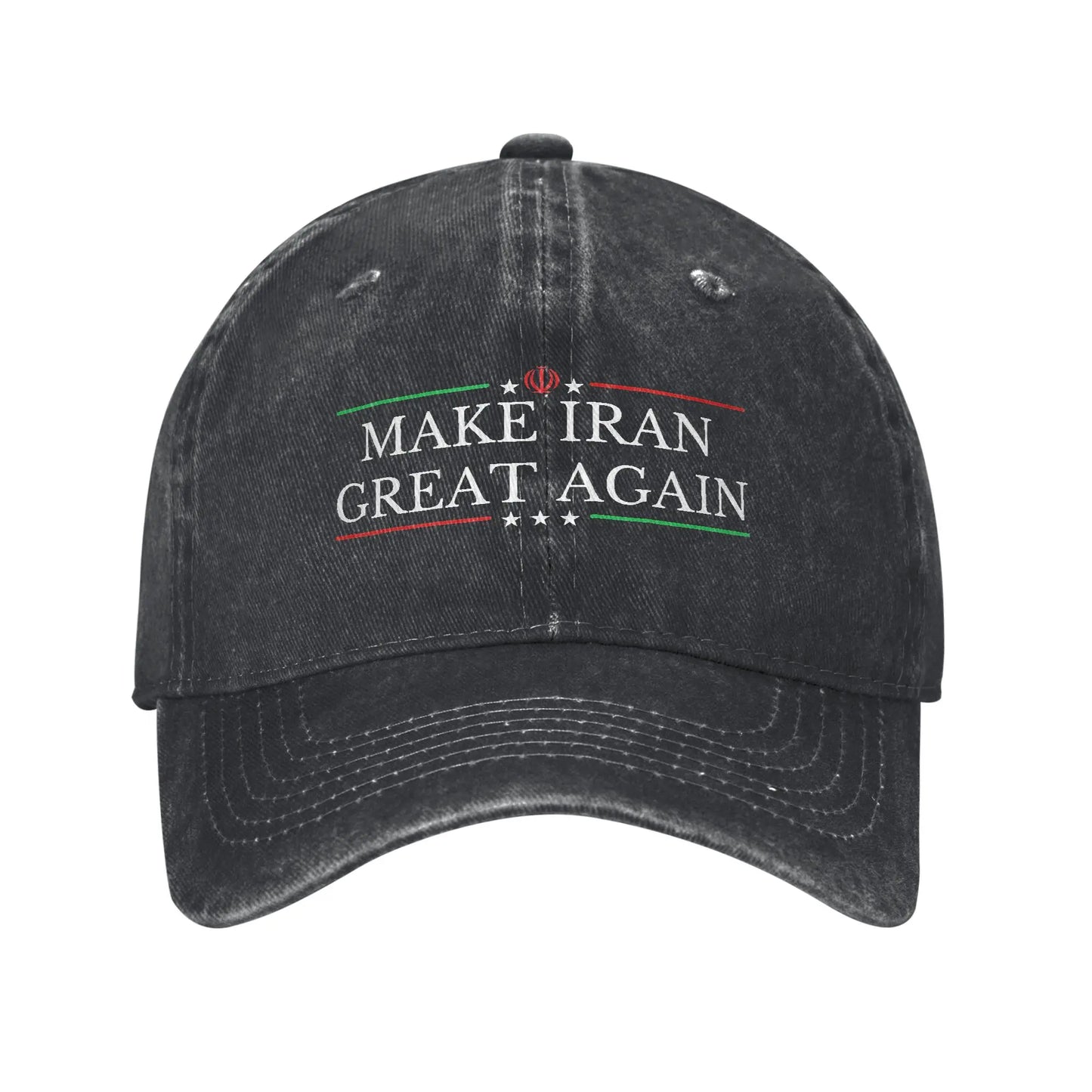 Make Iran Great Again Red Logo Casual Baseball Cap For Men Women