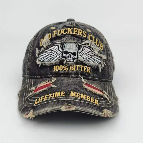 Embroidered 250th Anniversary Ripped Baseball Cap