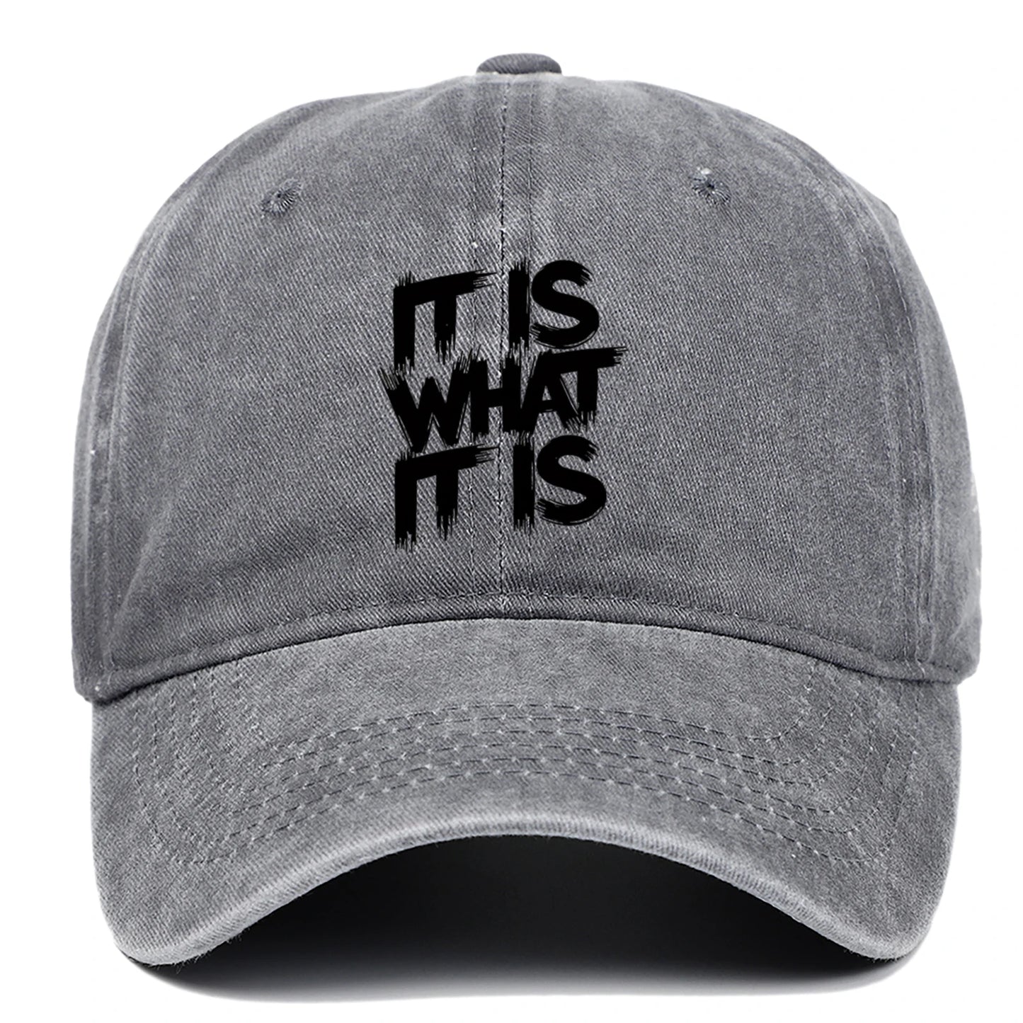 Black Letter Printed Baseball Caps For Men And Women