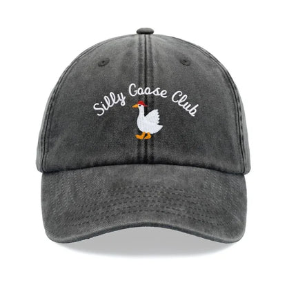 Vintage Soft-Top Baseball Cap With Chicken Print