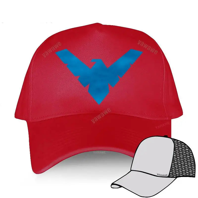 Nightwing-Batman Geïnspireerd Logo Embleem Robin Gray Teens Baseball Cap