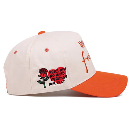 Rose Three-dimensional Embroidery Baseball Cap