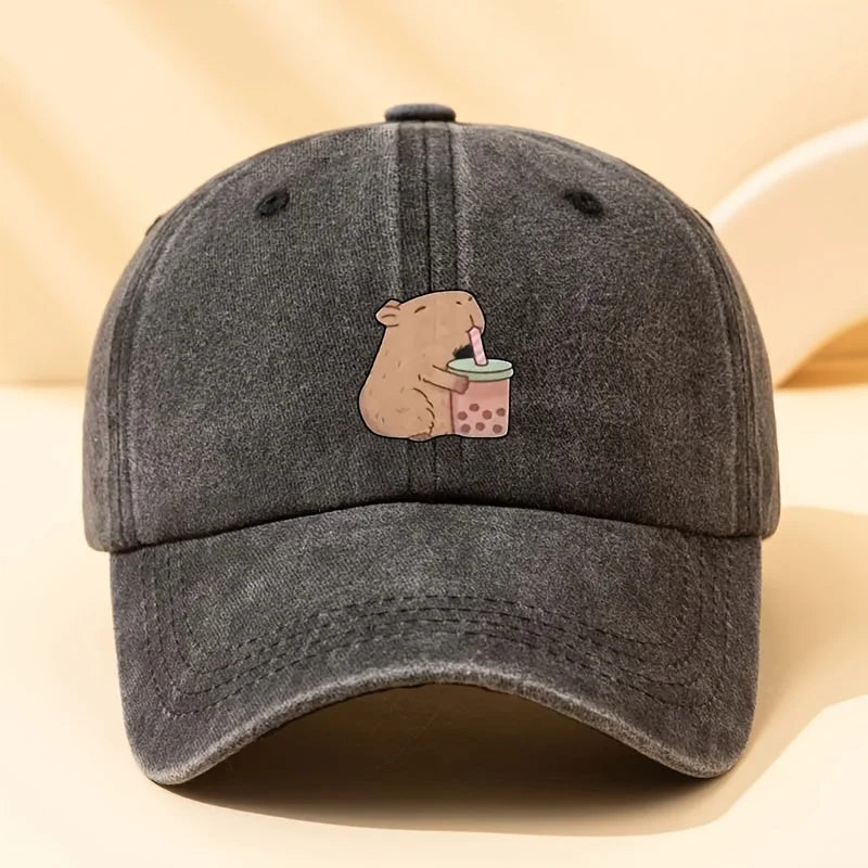 Cute Printed Baseball Cap With Fashionable Suitable For Men And Women