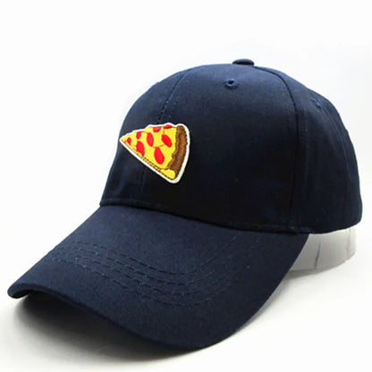 Four Seasons Personality Pizza Embroidery Cotton Baseball Cap For Men And Women