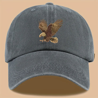 Eagle Print Baseball Cap Adjustable For Both Men And Women
