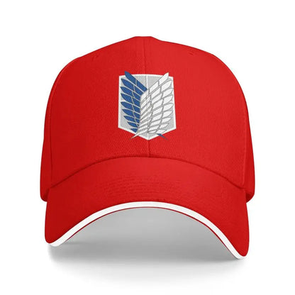Attack on Titan Print Sandwich Baseball Caps