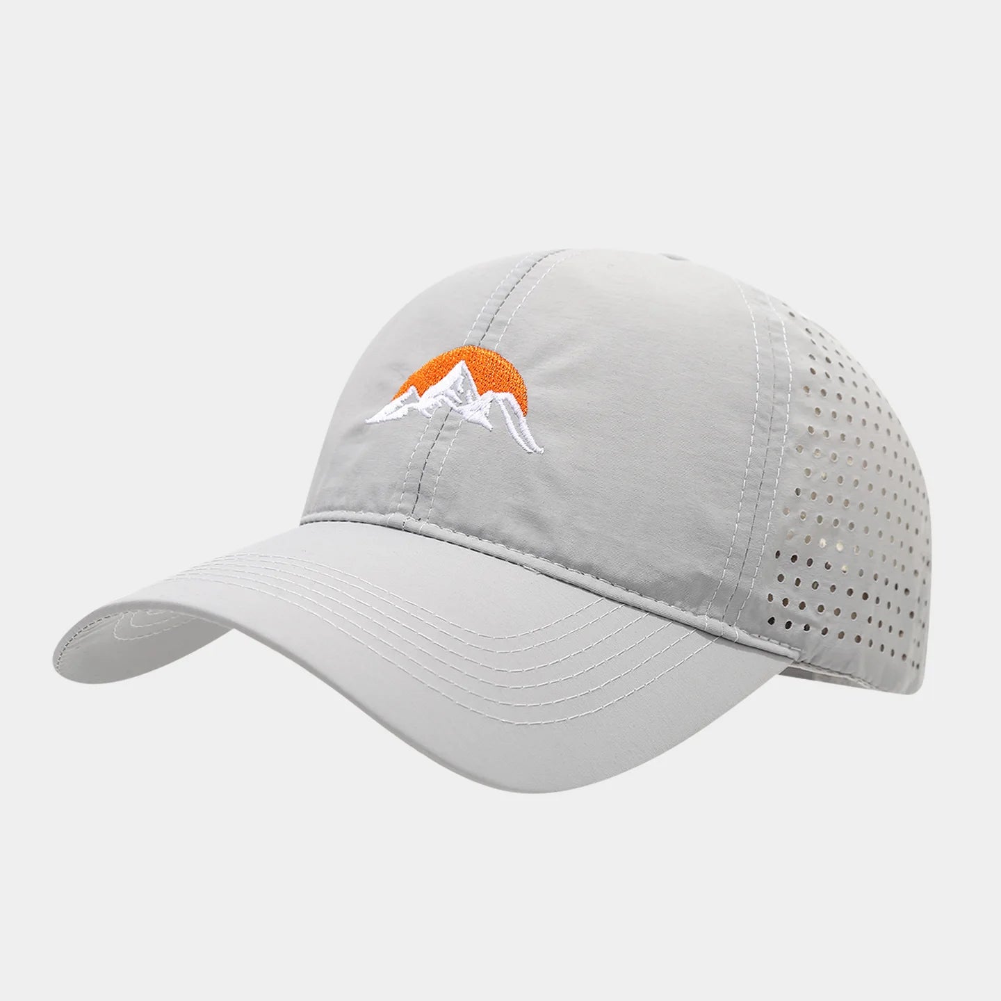 New Sunrise Mountain Peak Sun Embroidered Hat Baseball Cap