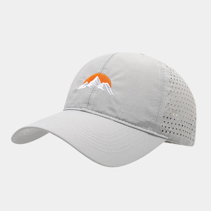 New Sunrise Mountain Peak Sun Embroidered Hat Baseball Cap