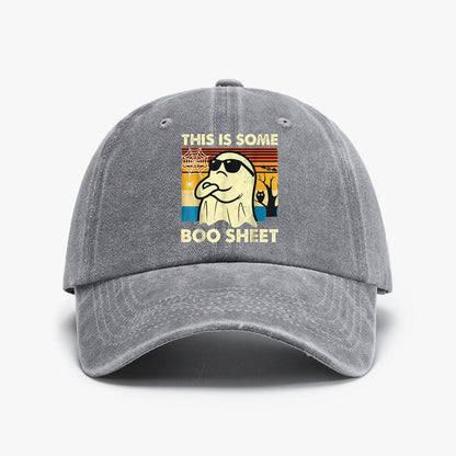 This Is Some Boo Sheet Ghost Vintage Graphic Baseball Cap