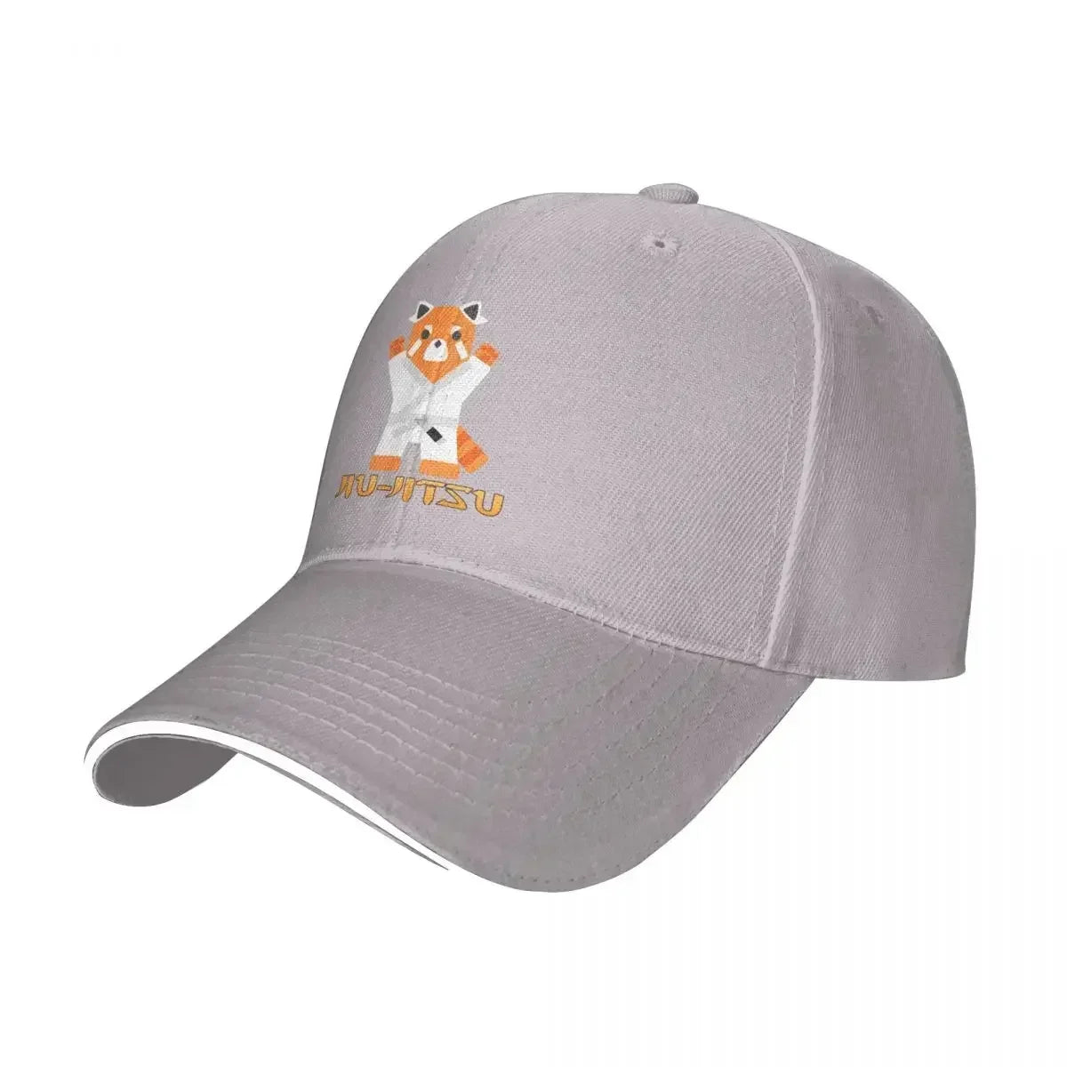 Jiu Jitsu Red Cat White Belt Baseball Cap