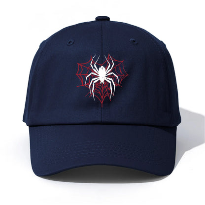 Spider Print Baseball Cap For Adults