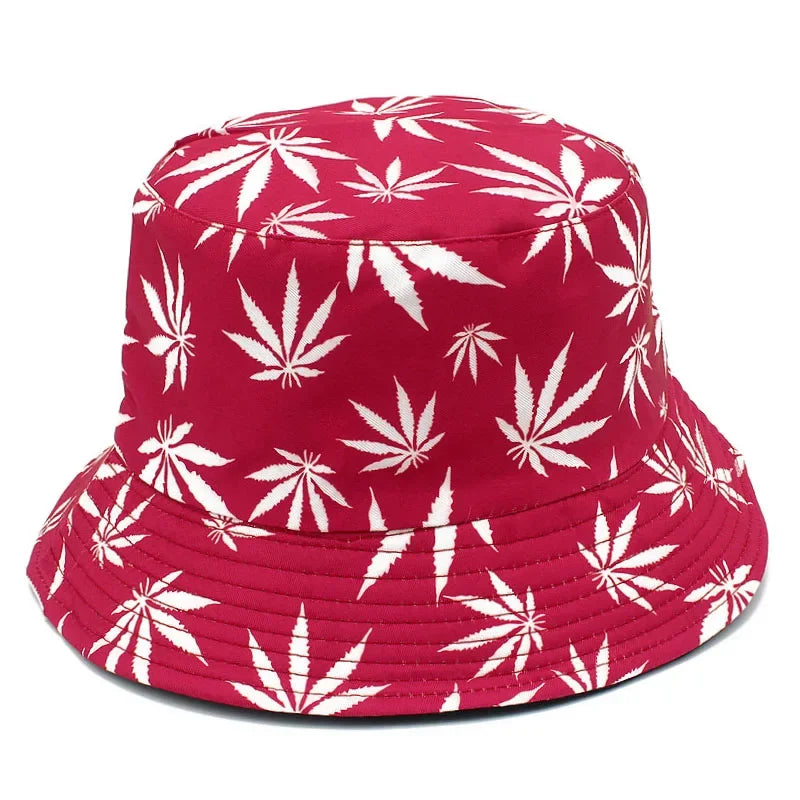 Hats Outdoor Fishman Cap Wide Brim Beach Panama Maple Leaves Sun Caps Men Women Bucket Hat