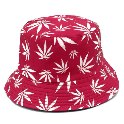 Hats Outdoor Fishman Cap Wide Brim Beach Panama Maple Leaves Sun Caps Men Women Bucket Hat