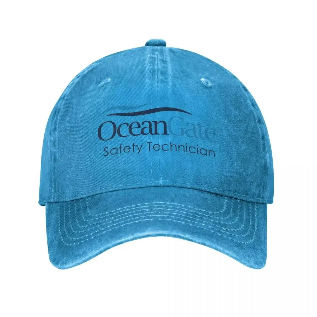 Vintage OceanGate Safety Technician Baseball Cap Unisex Style Distressed Washed Headwear