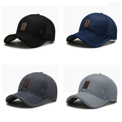 Full Mesh Sun Protection Caps Adjustable Quick Dry Summer Baseball Cap
