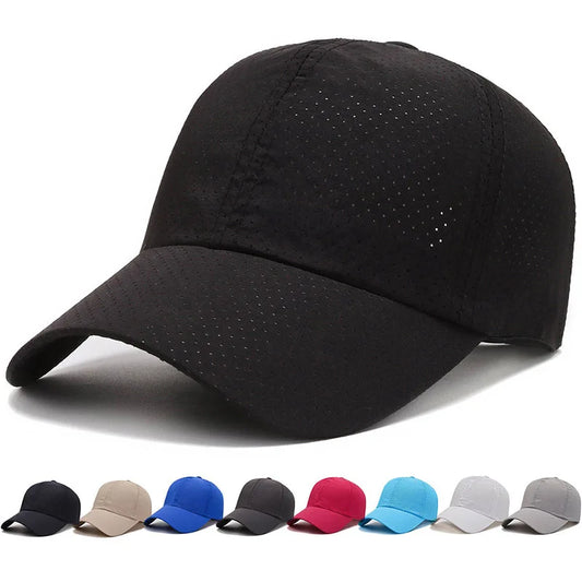 Wholesale Men Women Summer Baseball Cap Quick Drying Hats Unisex