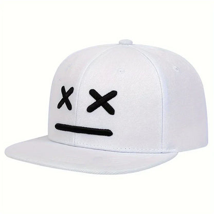 Unisex XX Smiling Face Embroidery Hip-hop Hats