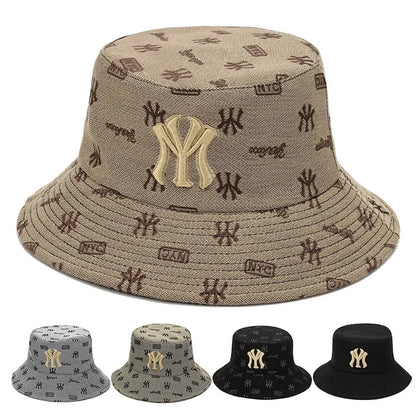Unisex Letter Embroidery Fisherman Hat Women