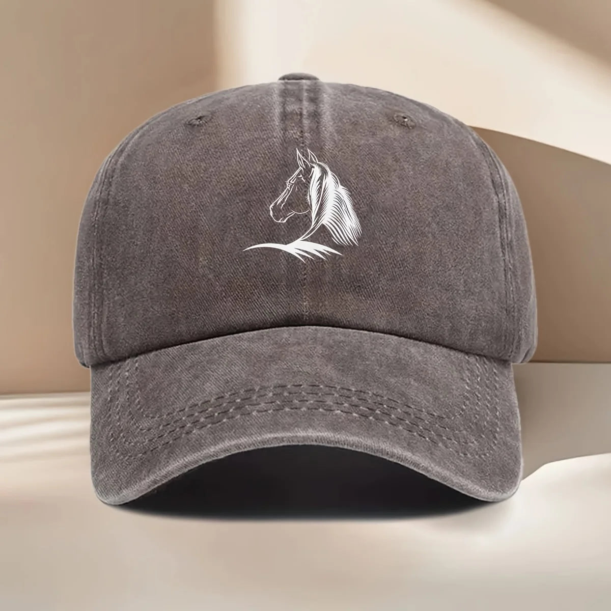 Horse Print Baseball Cap