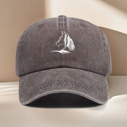 Horse Print Baseball Cap