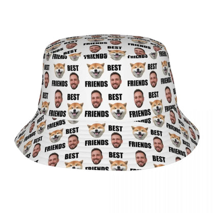 Personalized DIY Your Picture Bucket Hats for Unisex Summer Best Friends
