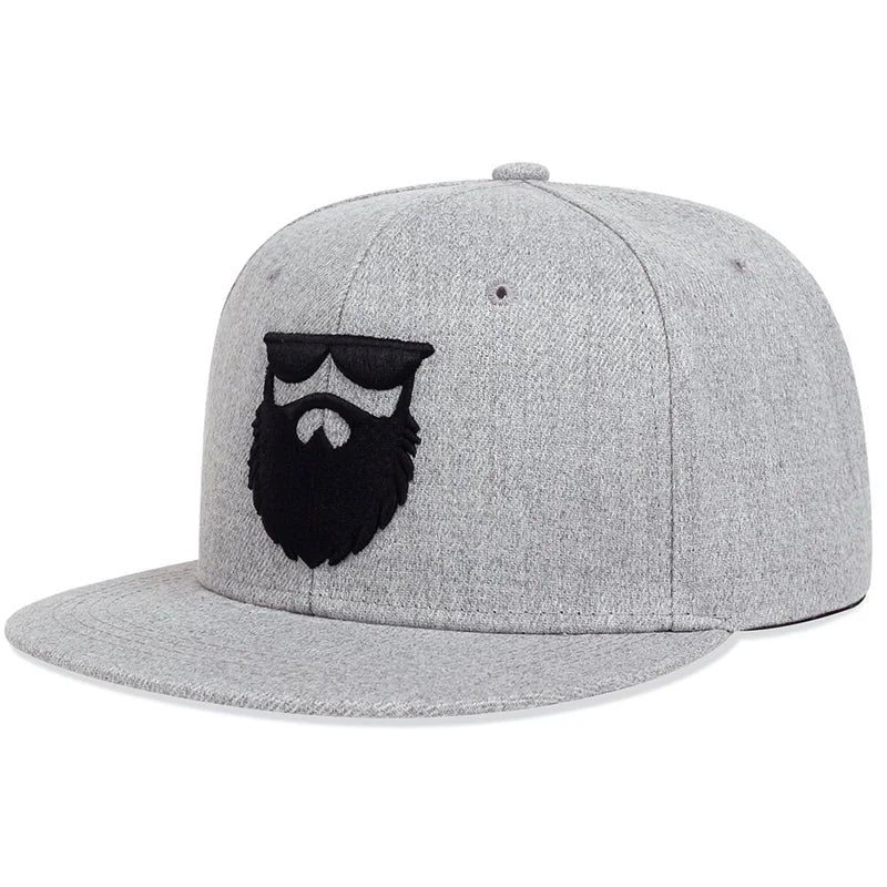 Fashion Men Women Cotton Snapback Hat Hip Hop Baseball Cap Beard Old Men