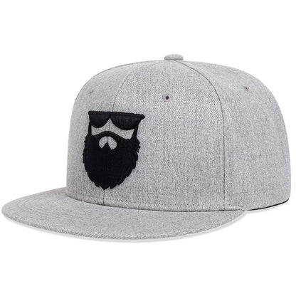 Fashion Men Women Cotton Snapback Hat Hip Hop Baseball Cap Beard Old Men