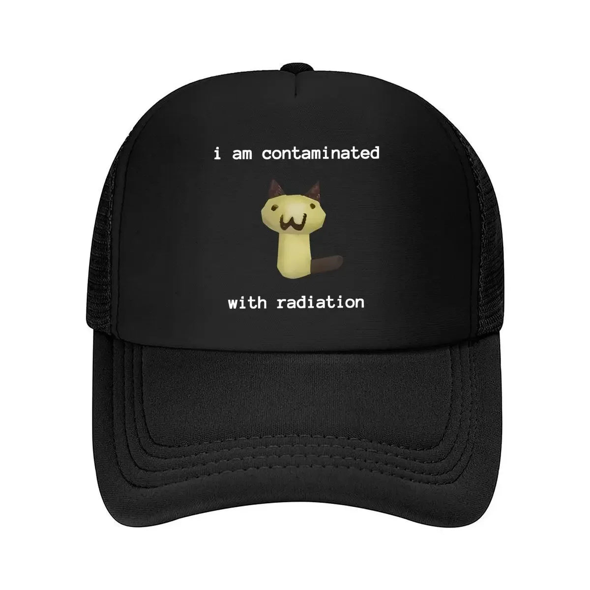 New “Radiation Cat Fun, Meme Design” Mesh Baseball Cap