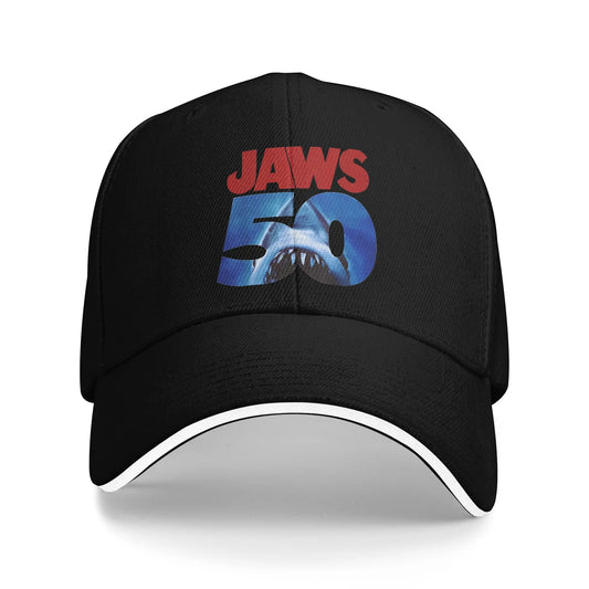 Summer Casual Baseball Cap Jaws 50th Anniversary Logo Movie For Women Men