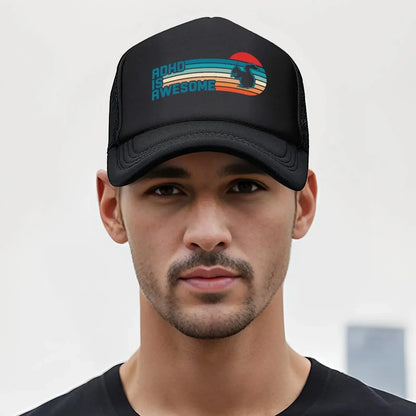 2026 ADHD is awesome Cute Squirrel Attention Baseball Cap